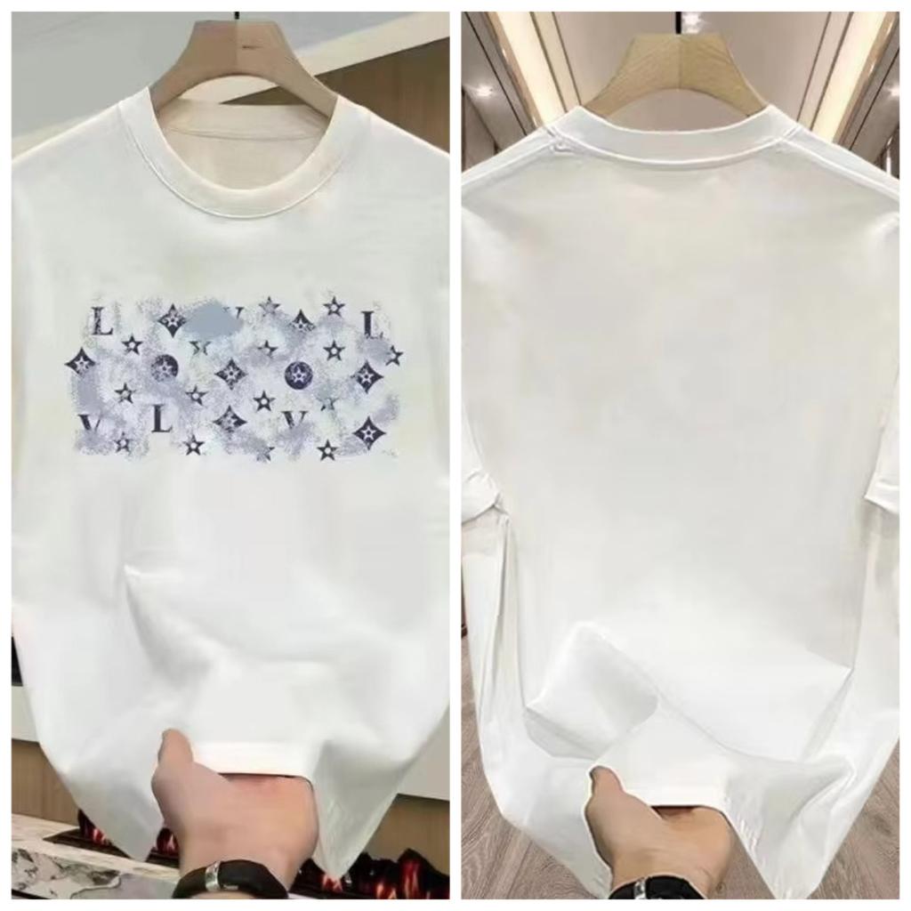 Shortsleeved Tshirt Mens Summer Loose Round Neck Pure Cotton Heavy Trendy Brand Super Fire Printing Teen Trend Top Tshirt