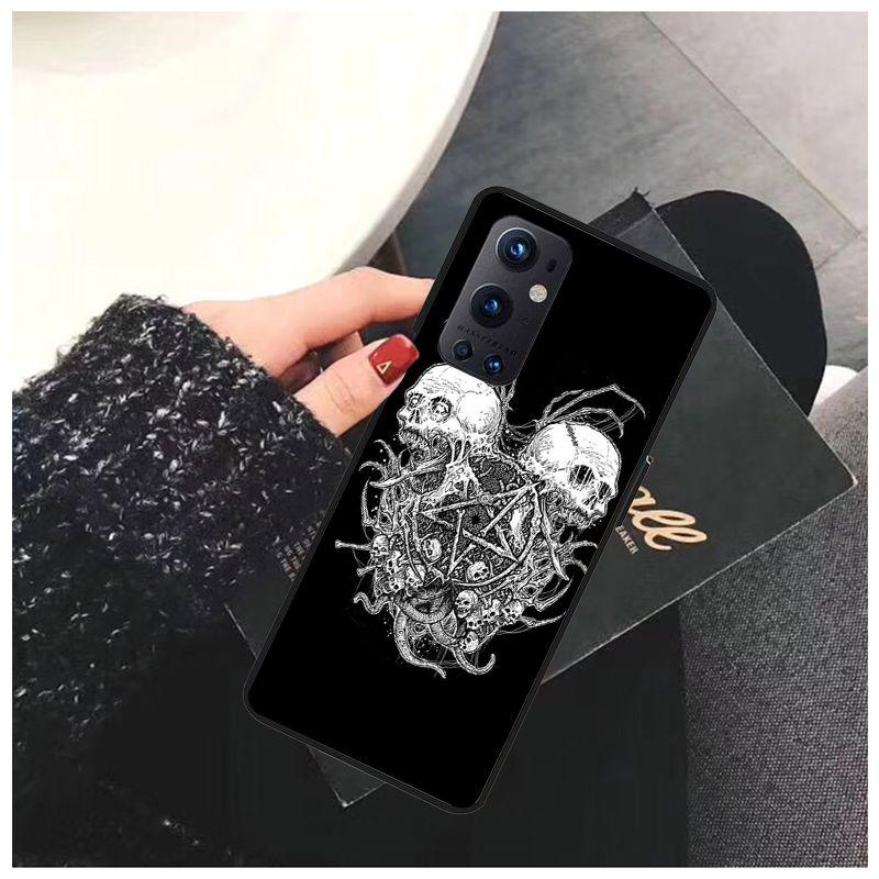 Pro OnePlus Nord N10 N100 CE 5G Pouzdro Pentagram 666 Démonické Satanistické Pouzdra pro One Plus 6 5T 6T 7T 8T 8PRO 9PRO Kryt na Telefon Coque
