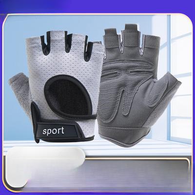 Half Finger Gloves Men and Women Sports Cycling Outdoor Gym Gloves Mesh Breathable Anti Slip Equipment Fitness Gloves