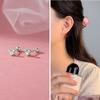 Innocent Love Flower Mickey Screw Earrings for Women Don't Need To Pick Cute Butterfly Earrings When Sleeping