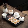 Qianyu White Porcelain Gongfu Tea Set with Auto Water Supply