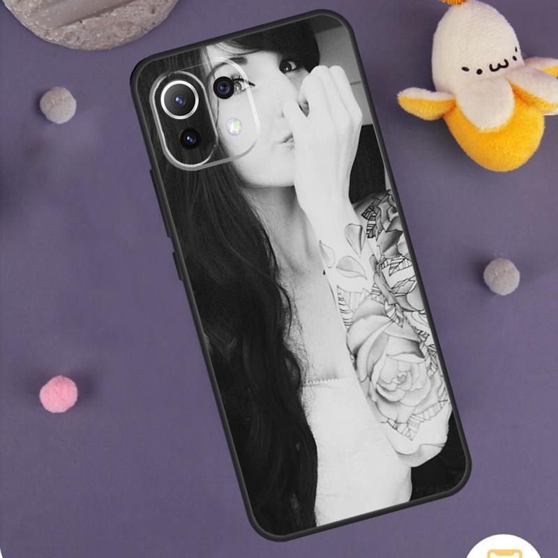 Sexy Sleeve Tattoo Girl Case For Xiaomi 15T Pro 13T 14T 14 15 Ultra 17 Pro Max POCO F8 Pro F5 F6 F7 X5 X6 X7 Cover