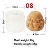 3D Maitreya Buddha Candle Silicone Mold DIY Buddha Statue Resin Gypsum Concrete Mold Mould Home Garden Decorations Craft Mold