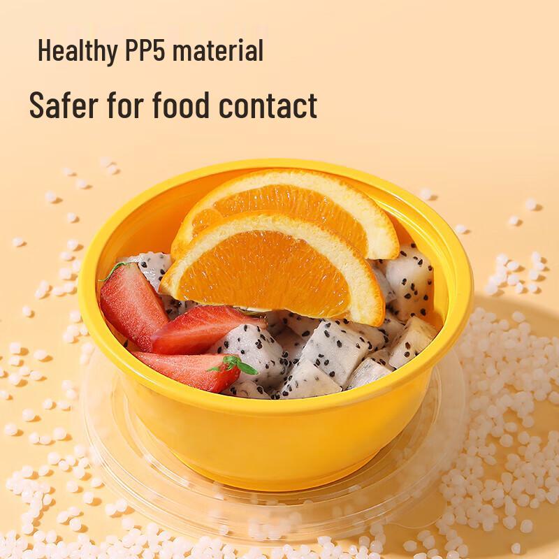 ONYLM Disposable Round Microwave Containers with Lids