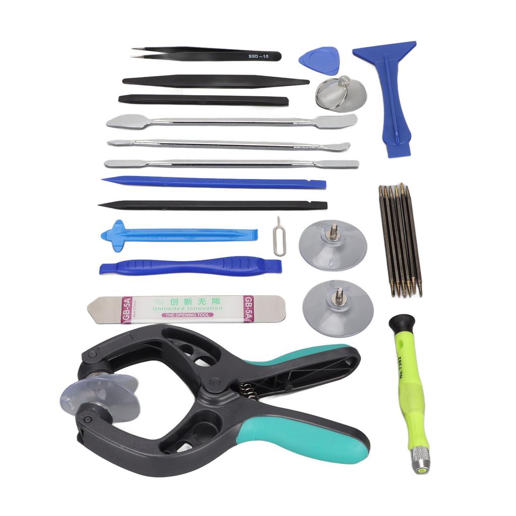 Phone Screen Repair Kit 23 In 1 Ergonomic Design Anti Skid Durable Screen Opening Tool Kit for