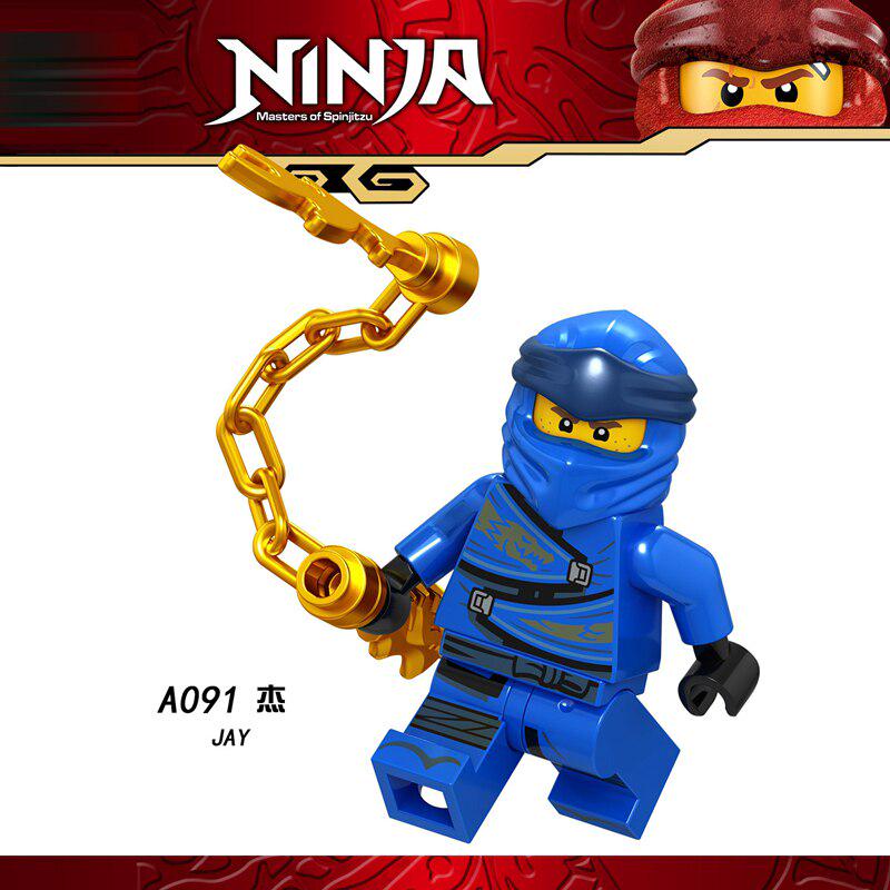 Ninja Figurer Jay Kai Lloyd Nya Zane Cole Samurai X Mester Wu Byggeklodser Sæt Ninja Film Action