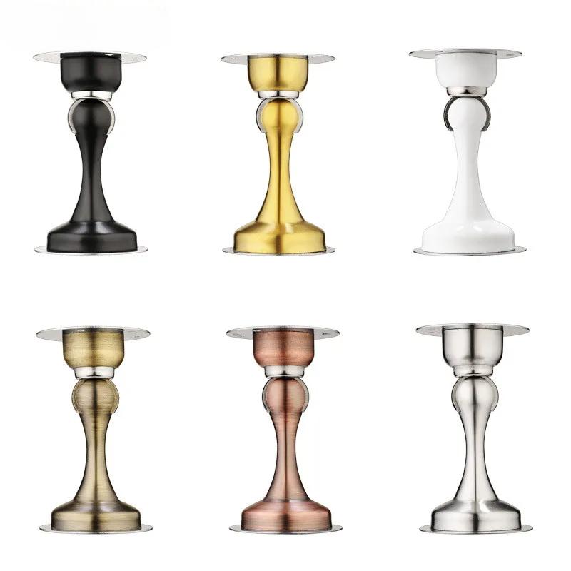 ZEXEF Stainless Steel Door Stopper Bathroom Magnetic Door Stop Heavy Duty Floor Wall Mount Wind-Proof Door Holder Hardware