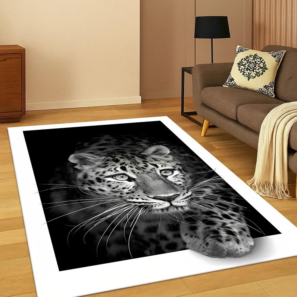Leopard Cheetah Dreamy Animal Carpet Rug for Home Bedroom Living Room Sofa Doormat Decor Carpets for Living Room Bedroom Decor