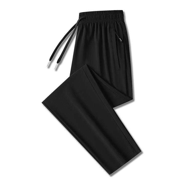 Quick Drying Ice Silk Pants for Men, Summer Thin Casual Pants for Men, Men's Pants Straight Pants