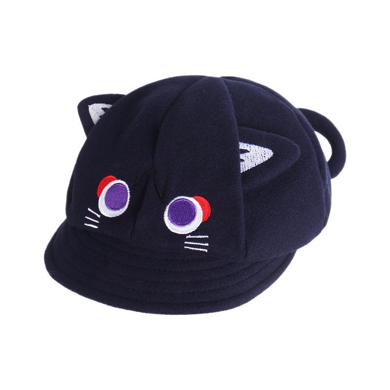 Wanderer Genshin Fairy Tale Cat Ear Cartoon Octagonal Beret for Women - Cute, Sweet, and Face-Slimming Versatile Hat