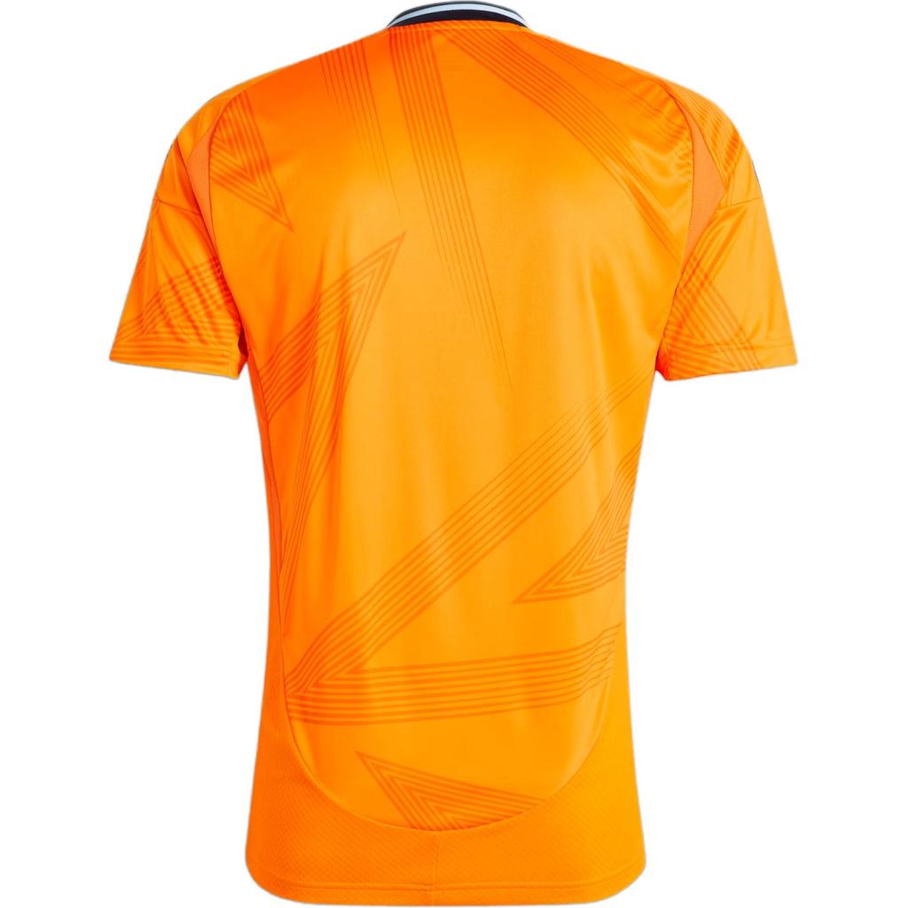 Adidas Real Madrid SS24 Fashion Logo Casual Away Short Sleeve Football Shirt Men Tops Orange IU5013