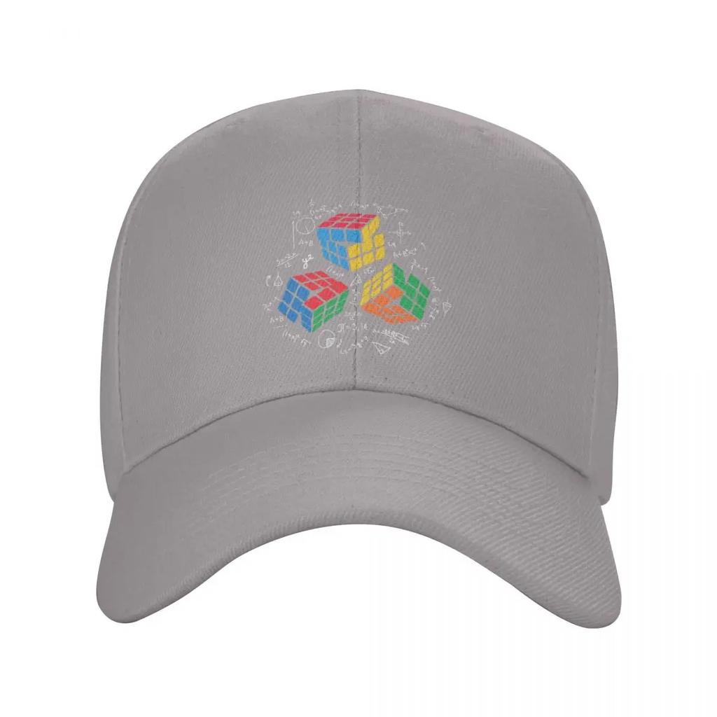 Custom Classic Math Rubiks Cube Baseball Cap Women Unisex Adjustable Unisex Geek Teacher Gift Dad Hat Summer Sun Hat