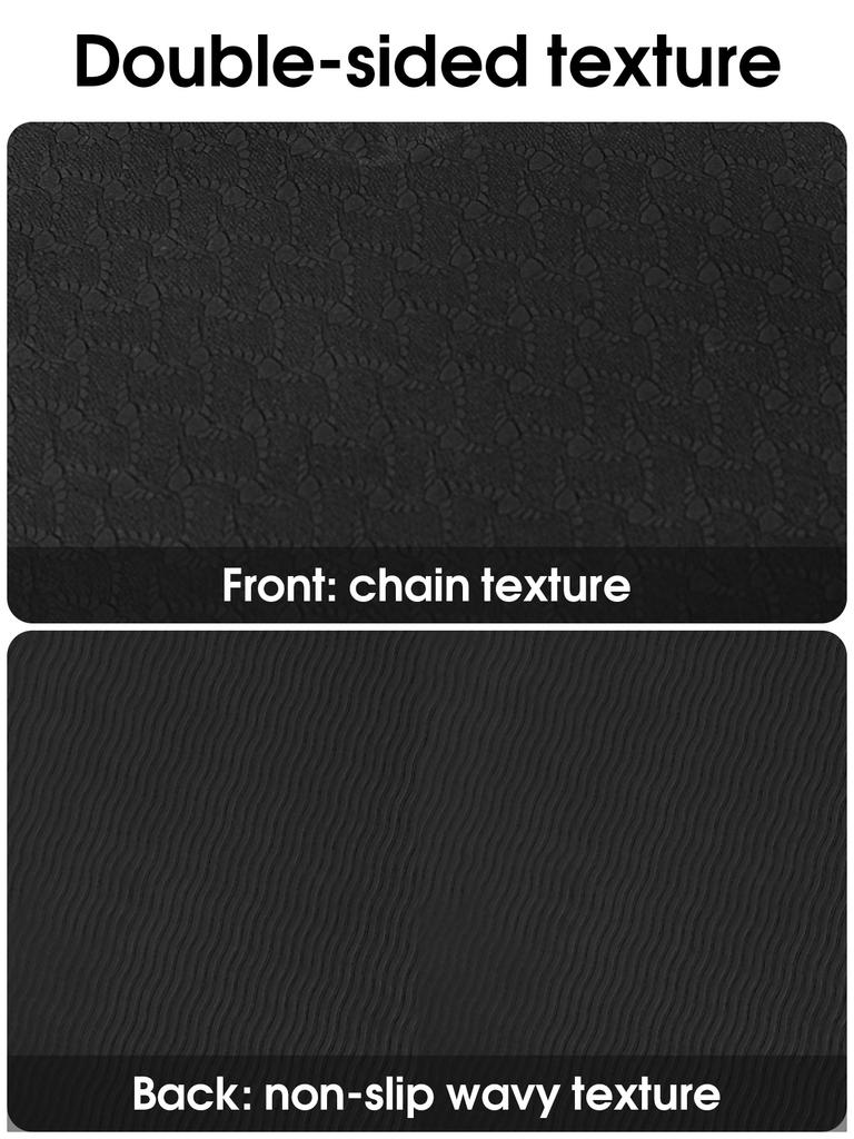 TPE Vikbar Yogamatta Halkfri Bärbar Träningsmatta Miljövänlig Säker och Luktfri Lämplig för Pilates och Golvträning