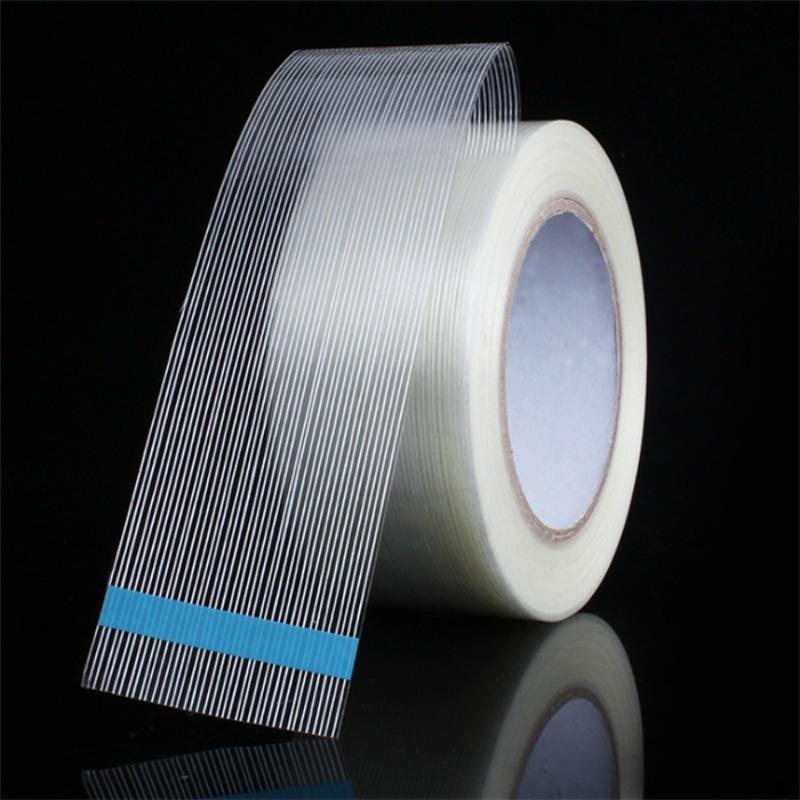 High-Adhesion Clear Fiberglass Tape - Residue-Free, Strong, Tear-Resistant Grid Design