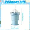Summer Folding Water Bottle With Ice Ball Mold Tray Ice Ball Maker Water Cup For Travel Home Office Party Camping Beach Picnic