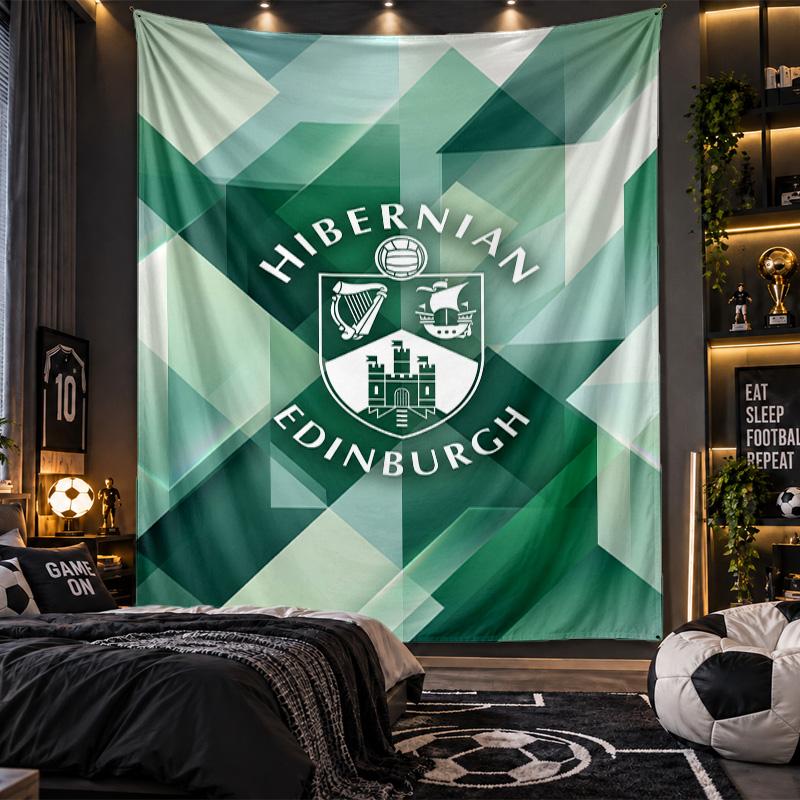 Wall Hanging Tapestry Hibernian FC Print Cloth for Living Room Bedroom Home Decor