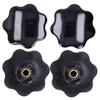 2Pcs Star Grip Knob 7Star Tighten Nut Clamping Handle Machine Tool Accessories M12 X 80