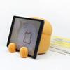 Bedroom Digital LED Clock Lamp Ipad Stand Cartoon Plush Toast Desktop Electronic Clock with Vibration Function Decoration Gift