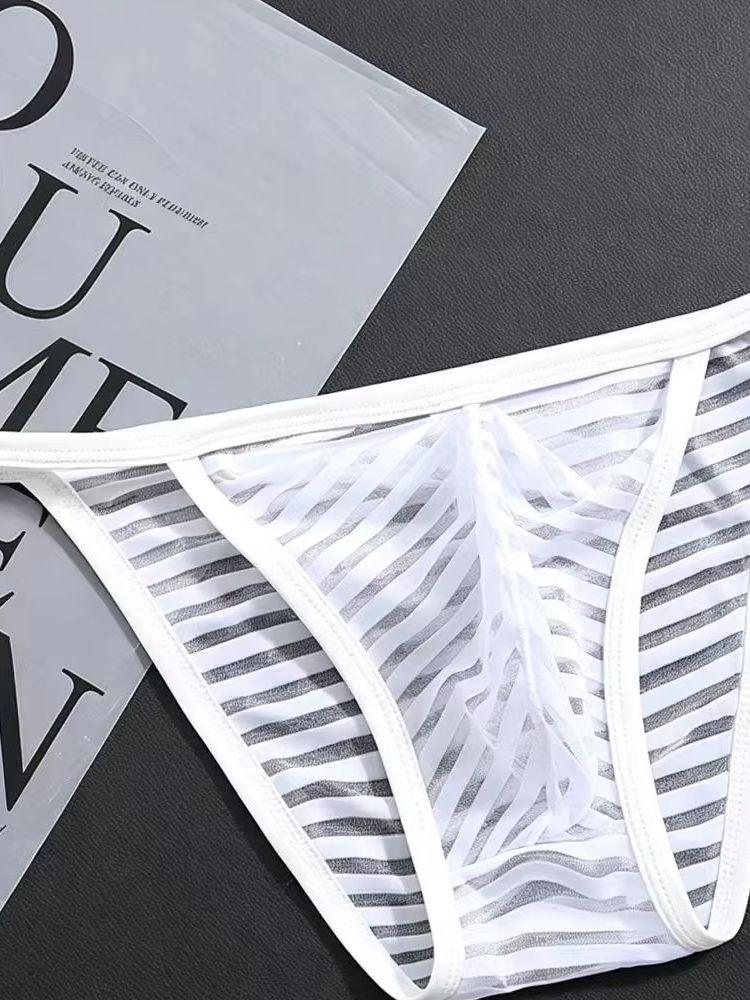 Sexy Mens Seamless Thong Ice Ultra Thin Sports Fitness Bulge Pouch G-string Male Panties Low Waist