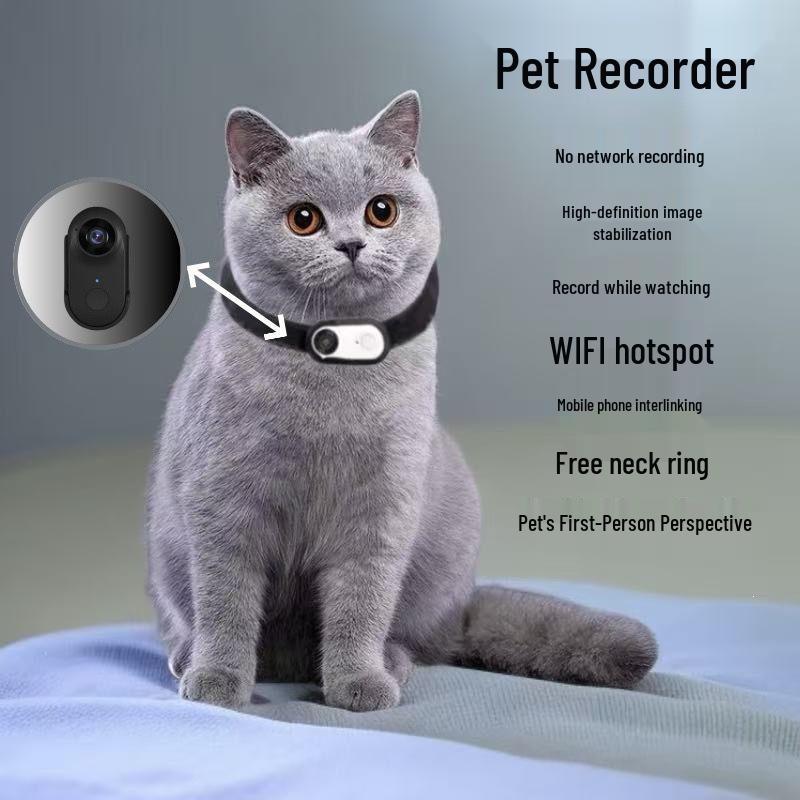 

HD Wi-Fi Pet Collar Camera with Sports Recorder