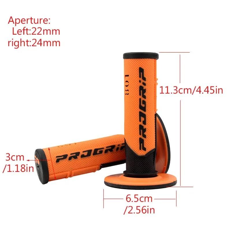Motorcycle Grips Handle Bar 7/8 "22 24mm Universal Pit Bike Motocross Motorbike Rubber GEL Grip 7 Colors Motorcycle handlebar 5