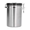 Stainless Steel Coffee Canisters with Calendar Wheel Exhaustable Coffee Jar for Home Coffee Shop