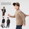 Boys' Antibacterial Thermal Half-Turtleneck Base Layer Shirt
