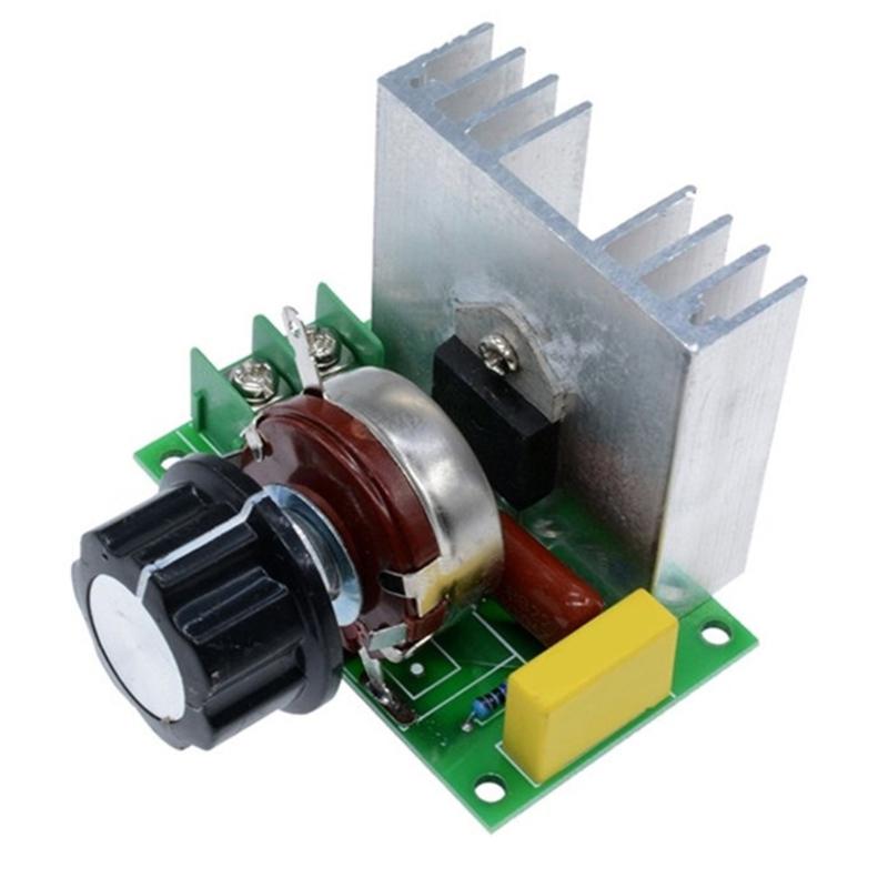 220V 4000W Ρυθμιστής Τάσης SCR Ρύθμιση Φωτεινότητας Dimmer Ελεγκτής Ταχύτητας Κινητήρα Θερμοστάτης Ηλεκτρονική Μονάδα Ρυθμιστή Τάσης
