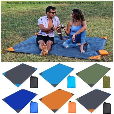 New Ultralight Tent Floor Tarp with Sack Portable Foldable Pocket Mat Oxford Cloth Waterproof Tent Camping Hiking