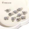 18K Gold Plated Spacer Beads Pendant Charms Bail Brass Metal Large Hole Bail Beads For DIY Jewelry Making Findings Accessories