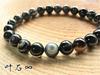 Kanaishi for warding off evil and fulfilling 8mm Tibetan Eye Eye Bracelet for Men and Women AAA Crushed Large Approximately 17cm Size for [Amulet