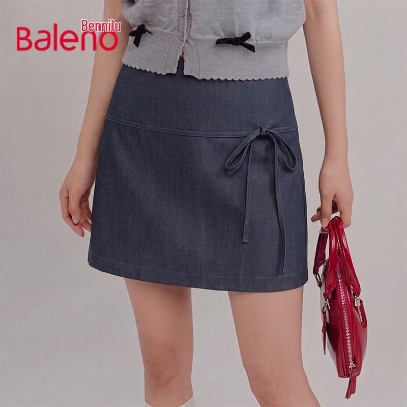 Baleno Women s A-line Tie-Waist Mini Skirt S