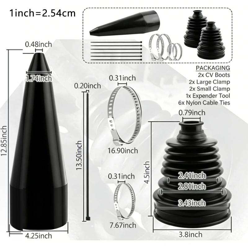 High Durability Silicone CV Joint Dust Cover Repair Kit For Universal Automotive Applications With Easy Installation Guide