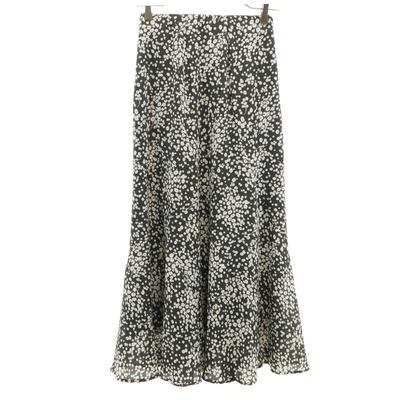 Mila Owen Floral schmal lang Rock Anthrazit-System Damen Gebraucht