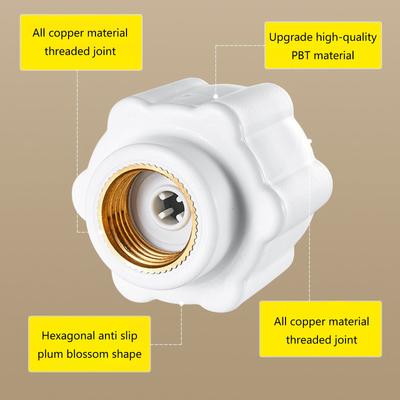 2Pcs Electric Water Heater Partition Wall Electric Insulation Wall Water Heater Anti-Electric Connector Firewall Leakage