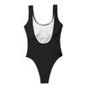 Women's High Waist Plus Size One Piece Swimsuit Textured Fabric Ribbed Design Stretchy Fit Slimming Swimwear