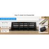 Floor Vent Covers 4 x 10 inch, Adjustable Air Vent Deflectors for Home Floor,Sidewall,Office or Ceiling Black Floor Register