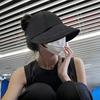 Sun Hat Adjustable Back Buckle Extended Brim Hollow Top Design Ponytail Hat Summer Outdoor Activities Sun Protection Hat