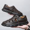 Leisure Walk Men's Beach Sandals Casual Shoes Breathable Mesh Upper Beach Shoe Anti-slip Summer Walking Shoes Wading Aqua Flats