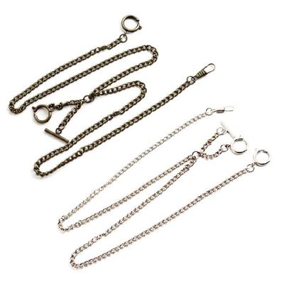 Pocket Watch Chain Double Albert Chain Classic T-Bar Watch Chain Link for Men