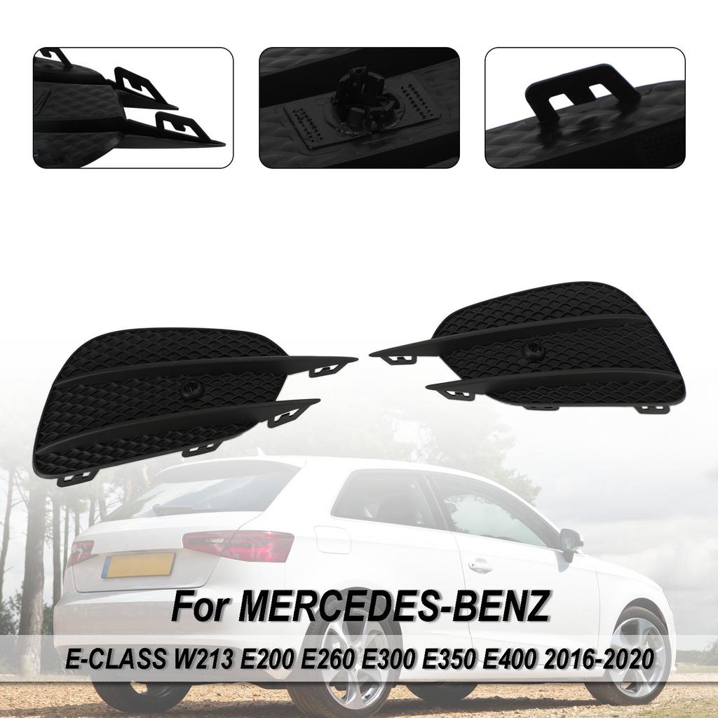 2pcs Bumper Grille Fog Lights Grill Grille Trim Cover Fit MERCEDES E-Class W213