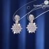 Elegant Sunflower Zircon Ear Cuff Earrings: High-End Luxury Fashion