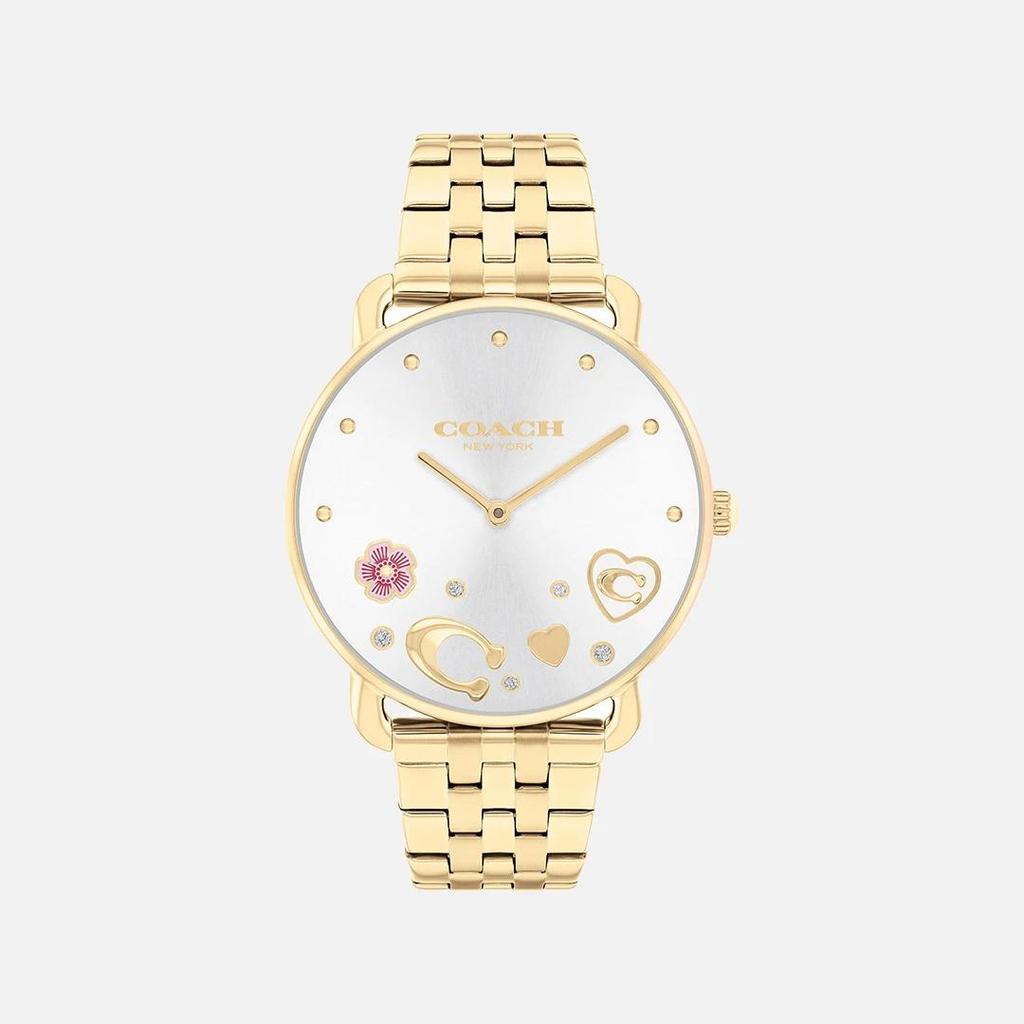 Coach Damen Elliot Armbanduhr aus Edelstahl in Gold-Ton 36mm 14504349