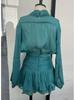 2025 Spring/Summer Bestseller: Temperamental Bow Puff Sleeve Top & Ruched Half Skirt Set