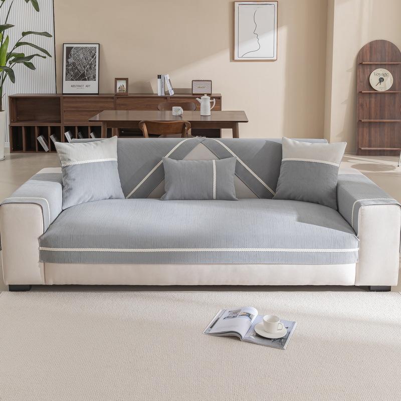 Новая однотонная шениловая подушка для дивана — фото 3