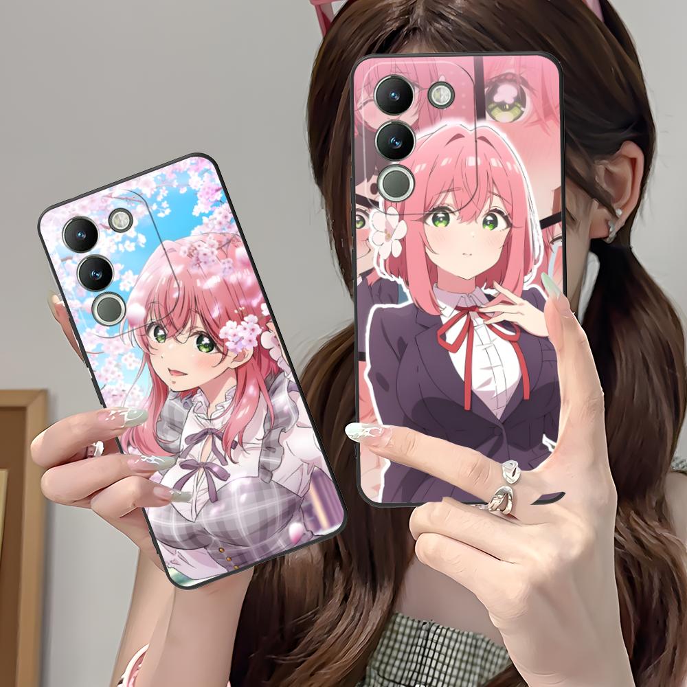 Anime Hakari Hanazono Matte TPU Mobile Phone Case for VIVO V60 V50 V40 V30 V29 V27 V25 V23 Pro Lite 5G Colorful Printing Cover