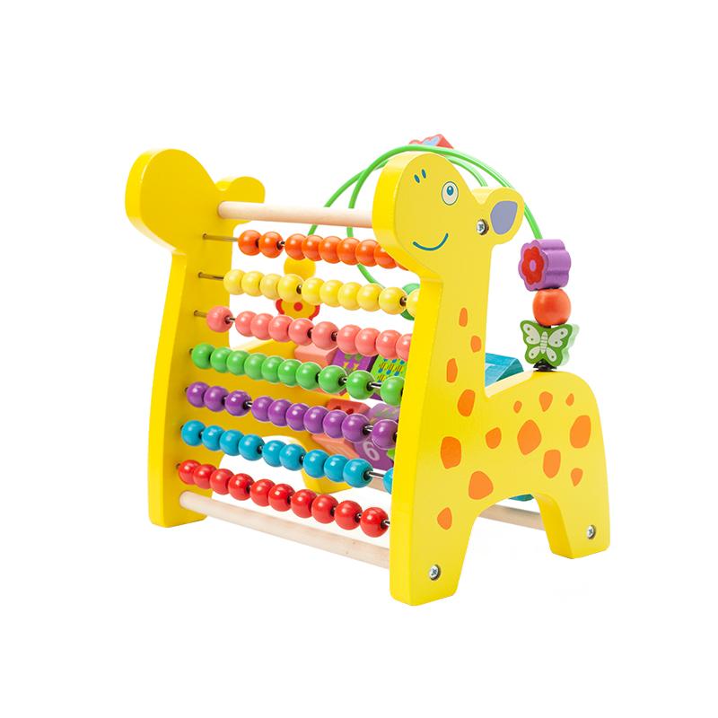 Colorful Beads Wooden Abacus Intelligence Development Abacus Chlidren Mathematics Educational Toy Calculate Bead Counting Abacus