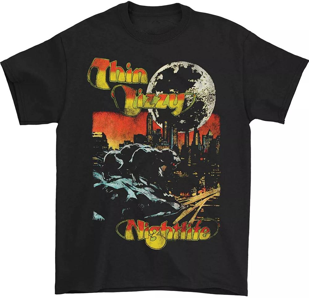 HOT Trend Thin Lizzy Band Black Cotton All Size To 4XL Shirt Unisex T-Shirt XXXL