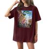 Women's Casual Fashion Round Neck Printed Short Sleeve T-Shirt Top
