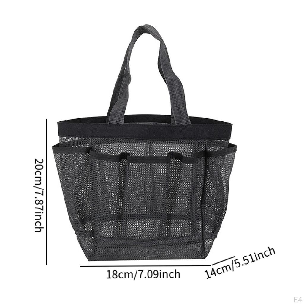 Hanging Mesh Shower , Tote, Essential Toiletry Storage, Portable Bathroom Organizer
